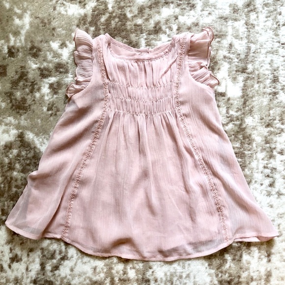 dusty pink baby dress